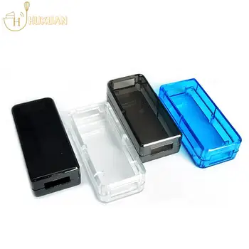 1 бр. Малка пластмасова кутия USB за електроника, Разпределителни кутии, Висококачествен източник на захранване с напрежение и ток, Корпус на уреда за откриване на