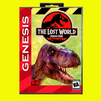 Игрална карта Lost World Jurassic Park MD 16 бита на САЩ Калъф за патрон на игралната конзола Sega Megadrive Genesis