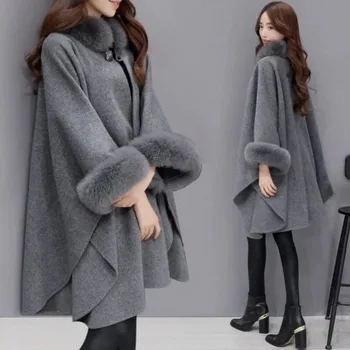 Елегантни дамски зимни палта с буйни ръкав 