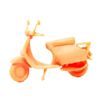 1/64 Неокрашенный мотоциклет, за украса на масата с пясък, мащабът на влакове, модел железопътна от смола, Миниатюрна украса Диорами