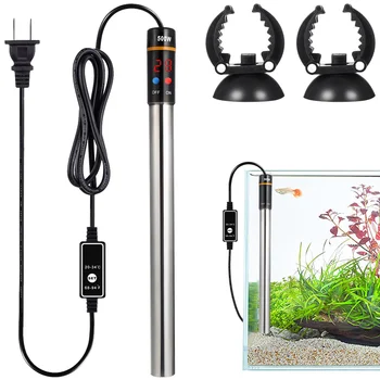 Аквариумный нагревател, Нагревател за аквариум, Нагревател за езерце с led цифров дисплей, штепсельная вилица САЩ