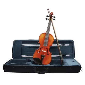 Цигулка YUZI 4/4 от масив смърч, Професионално обучение свири на цигулка с футляром, Смычковые инструменти