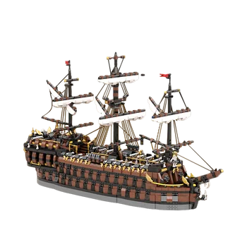 Тухли Gobricks MOC Pirate Ship The Phantom Танцьорка Серия the Ultimate Collector, строителни блокове, развитие на креативна играчка, подарък