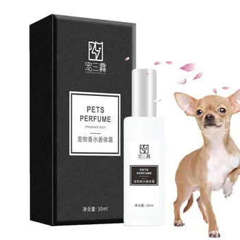 Нов парфюм за котки, 1,01 унция, Дезодоранти с успокояващ аромат, аромат за грижа за кучето, парфюми за малките кученца на растителна основа, устраняющие неприятна миризма.