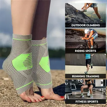 Спортен бандаж за глезена, компрессионный който поддържа ръкав за възстановяване след травми, болки в ставите, поддръжка на сухожилията, чорапи при подошвенном фасциите