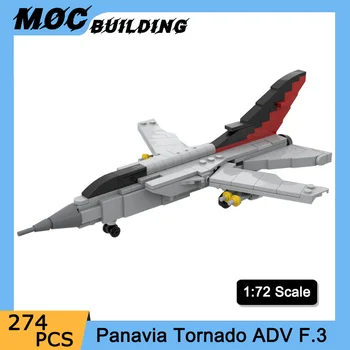 Moc Военната Серия от Строителни Блокове Panavia Tornado ADV F. 3 Модел на Самолет в мащаб 1:72 Боец Тухли САМ Сглобяване на Играчки Коледен Подарък
