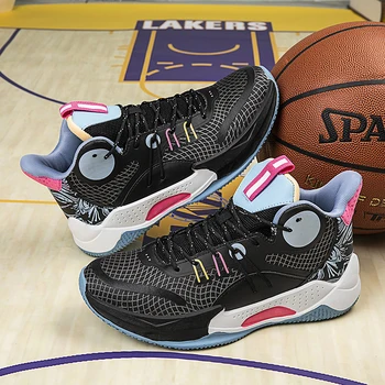 Мъжки баскетболни обувки Мъжки висококачествена и устойчива на плъзгане Дишаща Баскетболно тренировочная обувки Размери 36-45