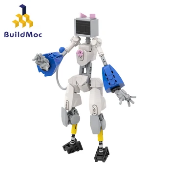 BuildMoc Neko-Robo Companion Mecha Cat Робот Набор от градивни Блокове Женски Робот-Заек Момиче Тухли Играчки за деца, Подарък за Рожден Ден