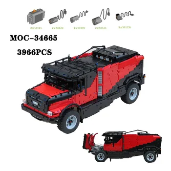 Класически блок MOC-34665 тяговый камион с висока сложност срастване играчки 3966ШТ играчки за възрастни и деца за рожден ден, подарък за Коледа