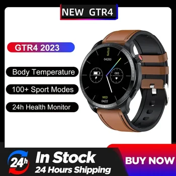 2024 Новост За GTR 4 Смарт Часовници за Мъже с Android, Bluetooth Предизвикателство Температурата на Тялото, Кислородът В Кръвта Фитнес Тракер IOS Smartwatch GTR4