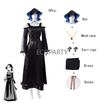 2023 Аниме Капитанът на Смърт и Черна прислужница Cosplay костюм, дрехи, обличам мома, черна дълга рокля, cosplay костюм, женски комплект от пет елементи