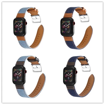 Кожена каишка за Apple Watch Band 38 40 42 44 мм, Модерен Случайни каишка, Подмяна на въжета за iWatch 6/5/4/3/2/1/SE