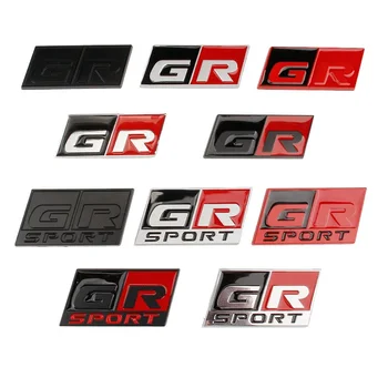 3D Метален Спортен Лого GR Отстрани на Задния Багажник Значка Емблема на Стикер Стикери За Toyota Corolla, Camry Sienna Prius RAV4 CHR Yaris Hilux
