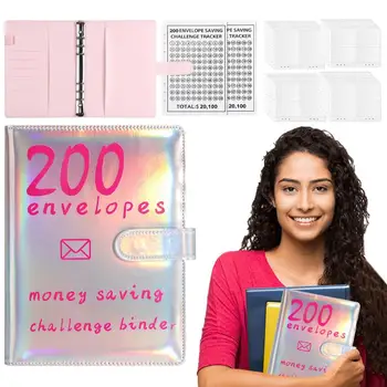200 Пликове В корици, планиране на бюджета, книгата Проблеми икономии, Органайзер за пари и Бюджетен корици, спестяващ пари