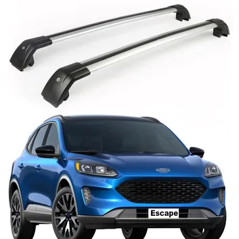 2 бр. Заключващи греда на покрива, багажника за напречни ребра, подходящ за Ford Escape 2020-2023 година.