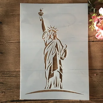 A4 29 см Статуя на Свободата САМ Многостенни Листове За Рисуване Албум За Албуми за Оцветяване Релеф Албум Декоративен Модел
