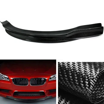 Авто преден спойлер от въглеродни влакна, Долна Централна защитна плоча, Разделителната капак за BMW M5 F10 2012-2017