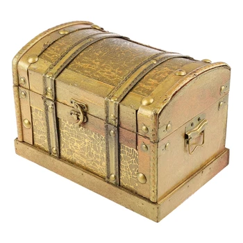 Дървен контейнер за съхранение на козметика, принадлежности за събиране на Пиратски калъф