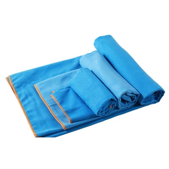 Набор от сухи кърпи / хавлии 3 размера, Определени быстросохнущих кърпи, Однотонное Двустранно Бархатное спортно кърпа