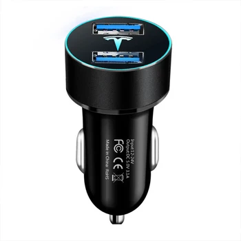 Зарядно 5V 3.1 A За Телефони Quick Charge Dual USB QC Адаптер За Tesla Model 3 Model S Model Model X Y Аксесоари За Полагане на автомобили