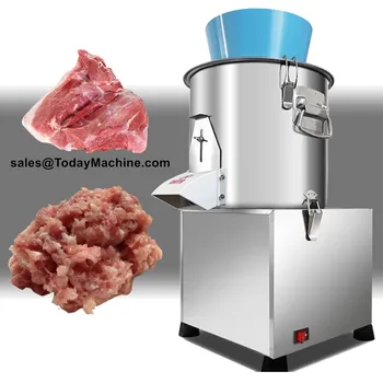 Автоматична машина за нарязване на пилешки гърди, прясно свинско месо, говеждо месо, Мелене на месо на кубчета