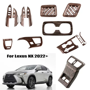 RHD за Lexus NX 2022 2023 ABS Аксесоари за интериора от прасковено дърво Панел скоростна кутия Капак подлакътник отдушник Покритие K