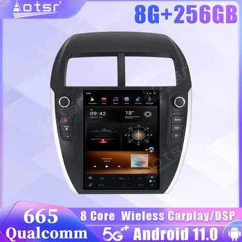Qualcomm Snapdragon 665 Android 11 Авторадио За Mitsubishi ASX 2010 2011 2012 2013 2014 Видео GPS Carplay Стерео Главното Устройство