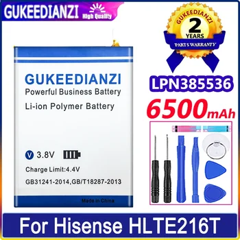 Батерия GUKEEDIANZI LPN385536 6500 ма за мобилен телефон Hisense HLTE216T Bateria