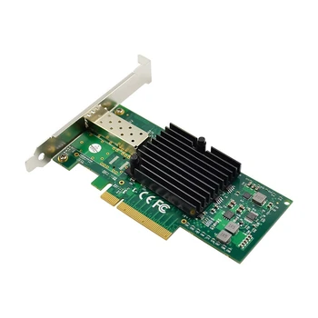 1 Бр. Сървър оптична мрежова карта с един оптичен порт мрежова карта 10G SFP + 82599EN чип PCIE X4