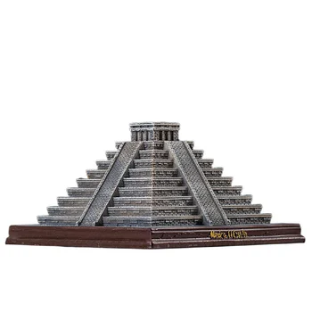 Световно известната сграда на Мексико, ЭИ Кастильо, на Цивилизацията на маите, Статуята на Пирамидата на Цивилизацията, Умален модел, Фигурка на майстор