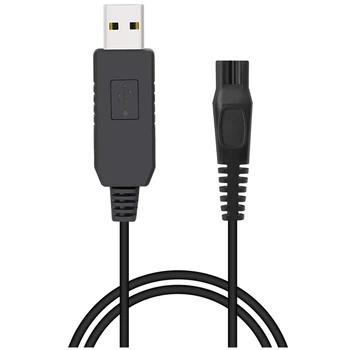 2 зарядни устройства за самобръсначка, USB-зарядно устройство за 15, кабел за зареждане, захранващ кабел за Norelco Oneblade QP6520 QP6510