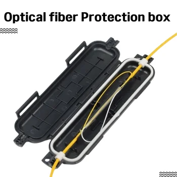 кутия за завъртане на кабела 10шт, Кутия за защита на оптични влакна, Свиване тръба за защита на връзката, Водоустойчива кутия от типа FTTH