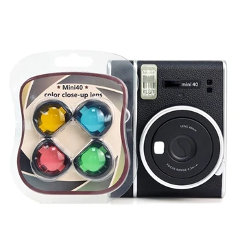 2024 Нова опаковка от 4шт филтри за обектив за близки, фотографски аксесоари за камери, цветни цветни филтри за камерата миг печат Mini 40